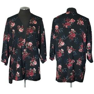 Divided by H&M – Floral Open Front Kimono – Small
